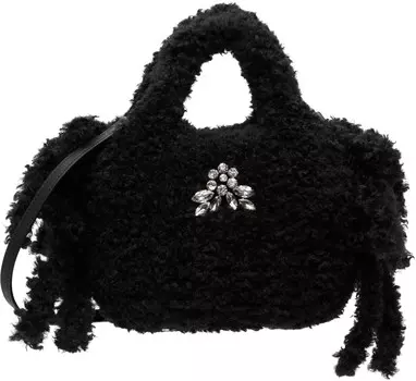 Черная декорированная сумка-тоут для детского яйца Simone Rocha