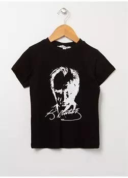 Черная детская футболка с круглым вырезом и длинными рукавами с принтом MSA-03 Limon, черный