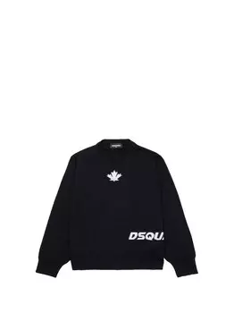 Черная детская рубашка Dsquared