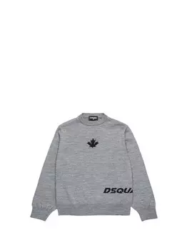 Черная детская рубашка Dsquared