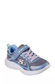 Черная детская спортивная обувь Wavy Lites Eureka Shine Skechers, серый