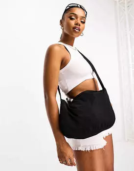 Черная длинная сумка через плечо от дождя Threadbare Festival 2 в 1