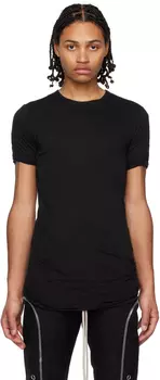 Черная двойная футболка Rick Owens