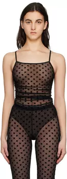 Черная двухслойная майка MISBHV