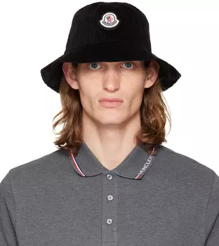 Черная двусторонняя панама Moncler