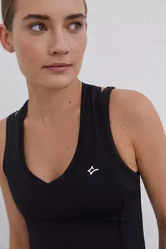 Черная дышащая олимпийская майка. Dash and Stars, черный