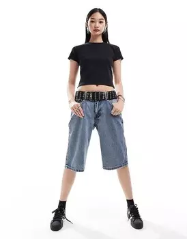 Черная джинсовая футболка Project Project