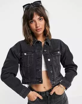 Черная джинсовая куртка 'original' ASOS DESIGN