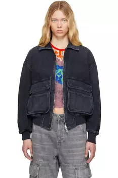 Черная джинсовая куртка D-Kurz Diesel