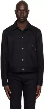 Черная джинсовая куртка для мальчиков-ковбой The Letters