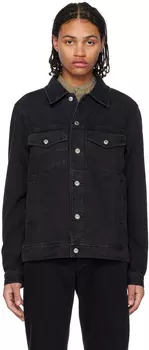 Черная джинсовая куртка Ivan Wood Wood