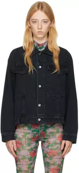 Черная джинсовая куртка \Космос\"" Henrik Vibskov