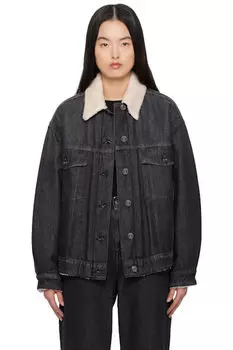 Черная джинсовая куртка Libano Weekend Max Mara