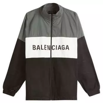 Черная джинсовая куртка на молнии Balenciaga, цвет midnight