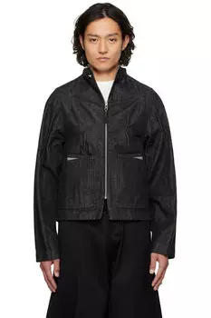 Черная джинсовая куртка Pintuck ADER error