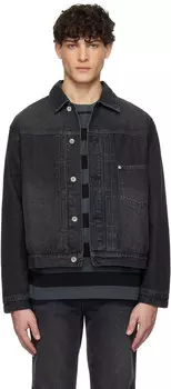 Черная джинсовая куртка Trucker Type 1 Uniform Bridge