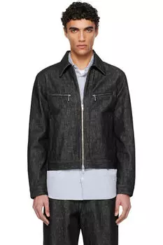 Черная джинсовая куртка Work Riders FUMITO GANRYU