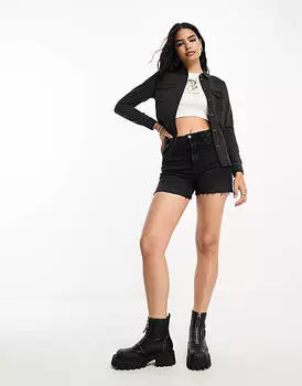 Черная джинсовая рубашка Vero Moda