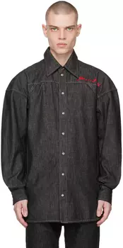 Черная джинсовая рубашка Vivienne Westwood