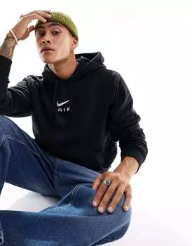 Черная флисовая худи Nike Air