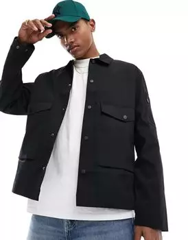 Черная функциональная Куртка River Island