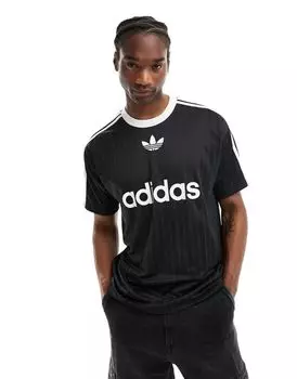 Черная футбольная футболка adidas Originals adicolor