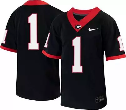 Черная футбольная майка Nike Toddler Georgia Bulldogs #1 Untouchable Game