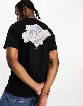 Черная футболка 47 Brand LA Dodgers с принтом на груди и спине