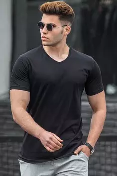 Черная футболка 5281 Madmext, черный