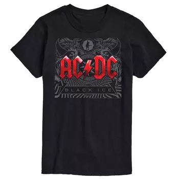 Черная футболка ACDC Big & Tall Ice Licensed Character
