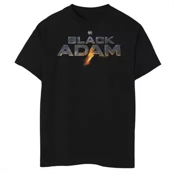 Черная футболка Adam Black Atom Glow с графическим рисунком для мальчиков 8–20 лет Licensed Character