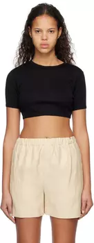 Черная футболка Адас Loulou Studio