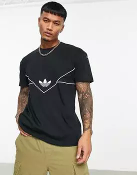 Черная футболка adidas Originals adicolor Next