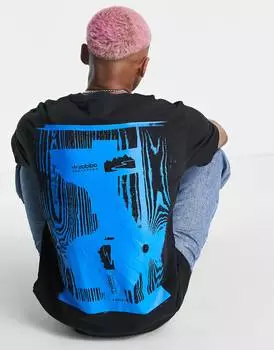 Черная футболка adidas Originals Adventure с принтом Woodwave на спине