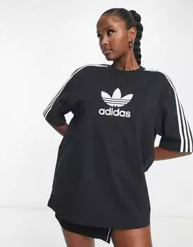 Черная футболка adidas Originals 'centre stage'