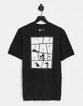 Черная футболка adidas Originals Disney