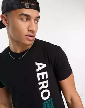 Черная футболка Aeropostale