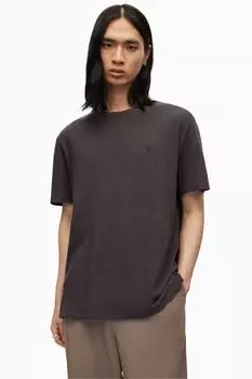 Черная футболка AllSaints Kurtz с круглым вырезом All Saints, черный
