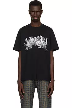Черная футболка «Amiri» Garden