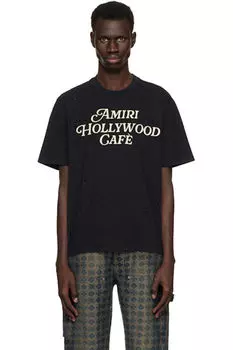 Черная футболка «Amiri Hollywood Caf»