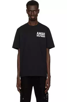Черная футболка «Amiri» Jazz Wolf