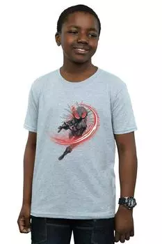 Черная футболка Aquaman Manta Flash DC Comics, серый