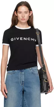 Черная футболка «Архетип» Givenchy