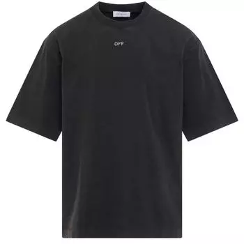 Черная футболка Bacchus Skate Fit Off-White, черный