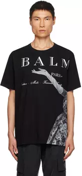 Черная футболка Balmain Jolie Madame
