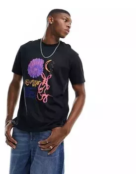 Черная футболка Billabong Continuous