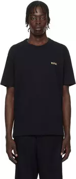 Черная футболка Boxy Petit 'VPC' A.P.C.
