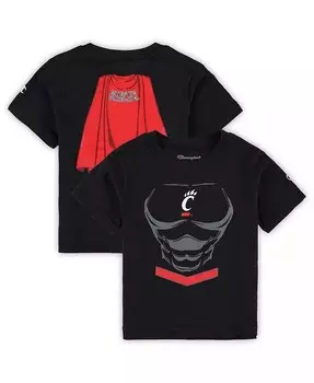 Черная футболка Cincinnati Bearcats Super Hero для мальчиков и девочек для малышей Champion, черный