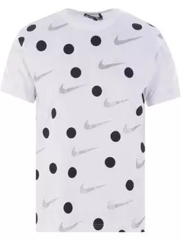 Черная футболка Comme Des Garons x Nike Black Comme Des Garons, белый