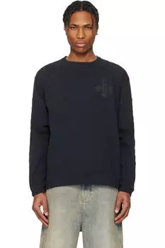 Черная футболка Cross LS Rhude